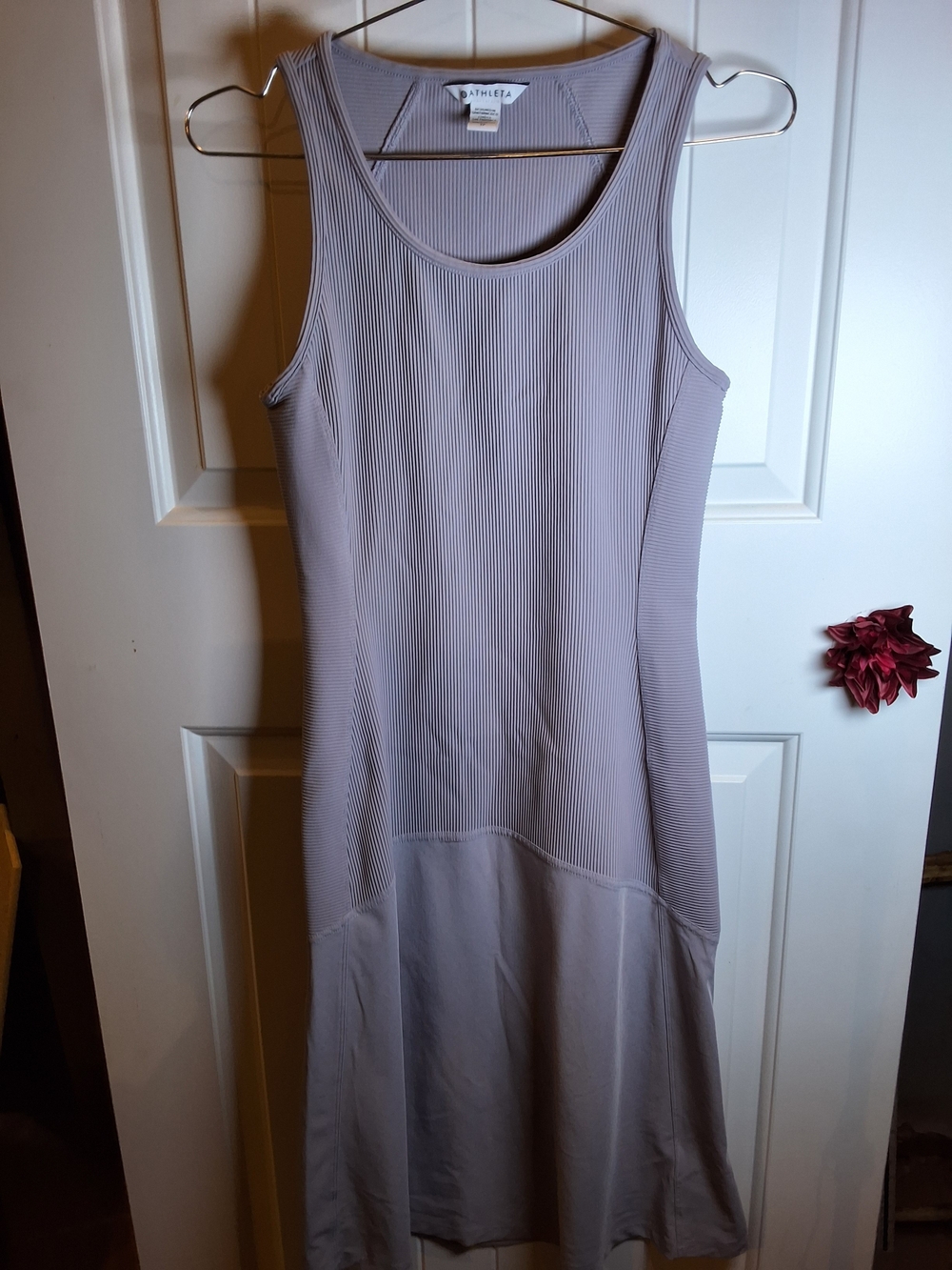 Athleta Lavender Ribbed Midi Tank Dress